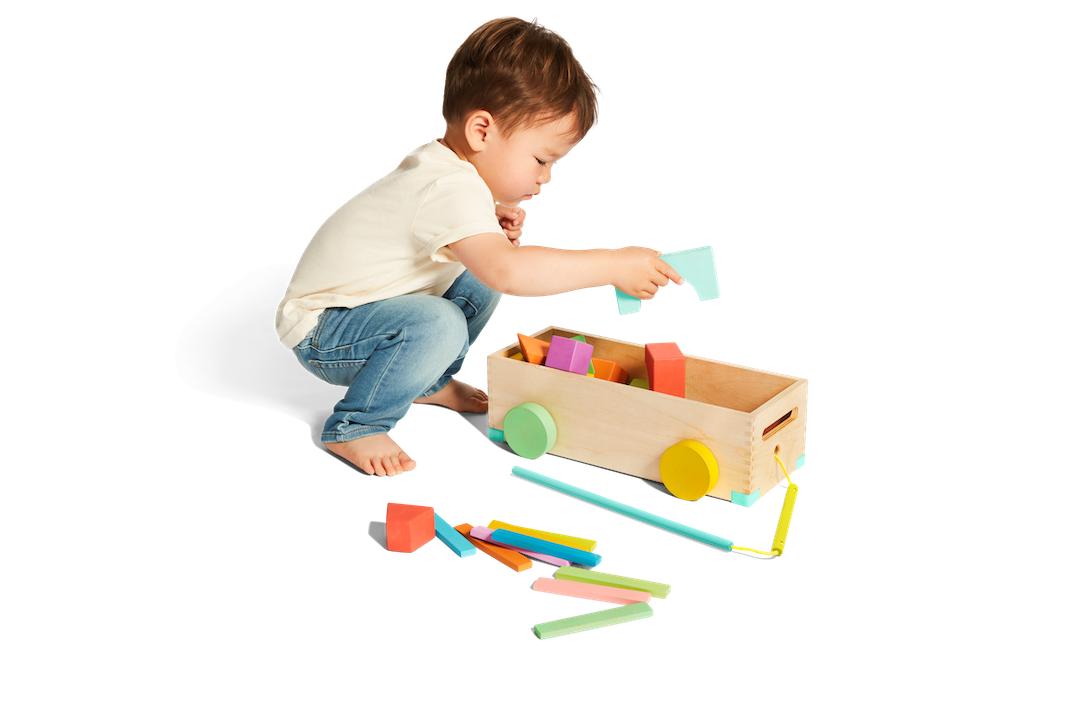 The Block Set - 70-Piece Building Activities for Toddlers & Kids