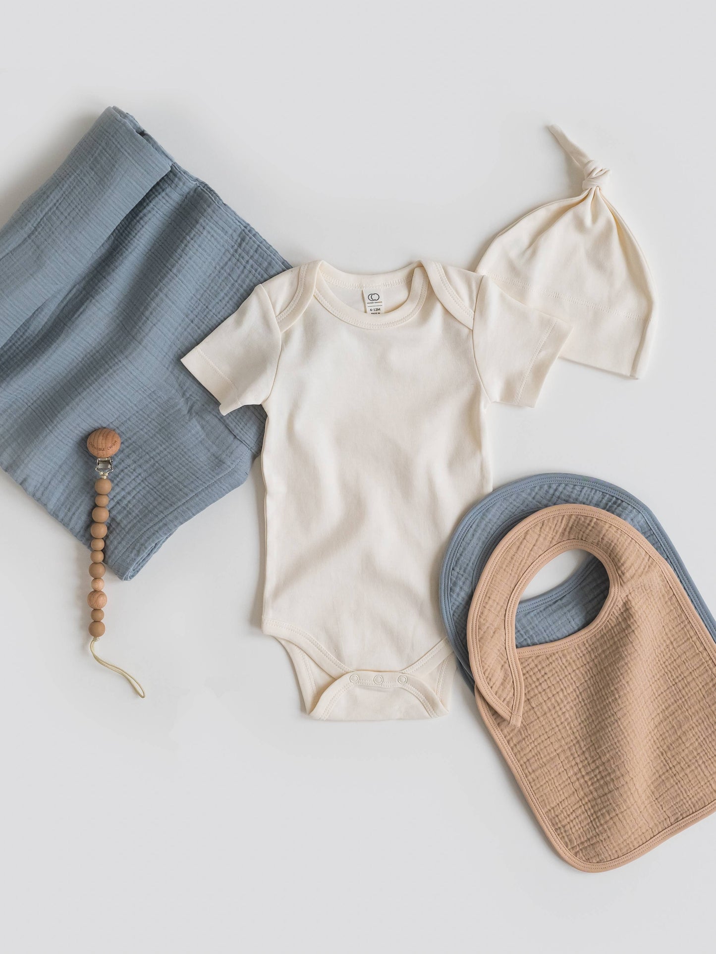 Organic Baby Muslin Swaddle Blanket - Mist