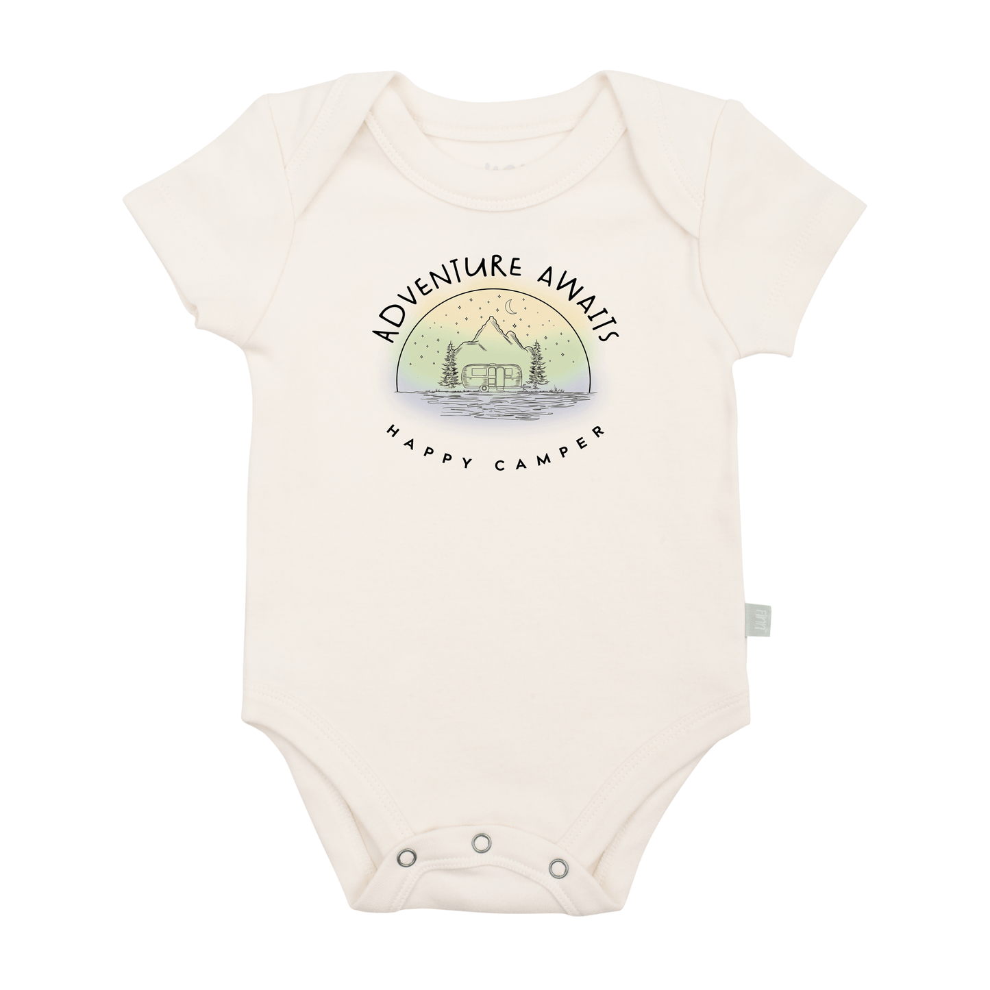 Organic Baby Graphic Bodysuit - Adventure Awaits