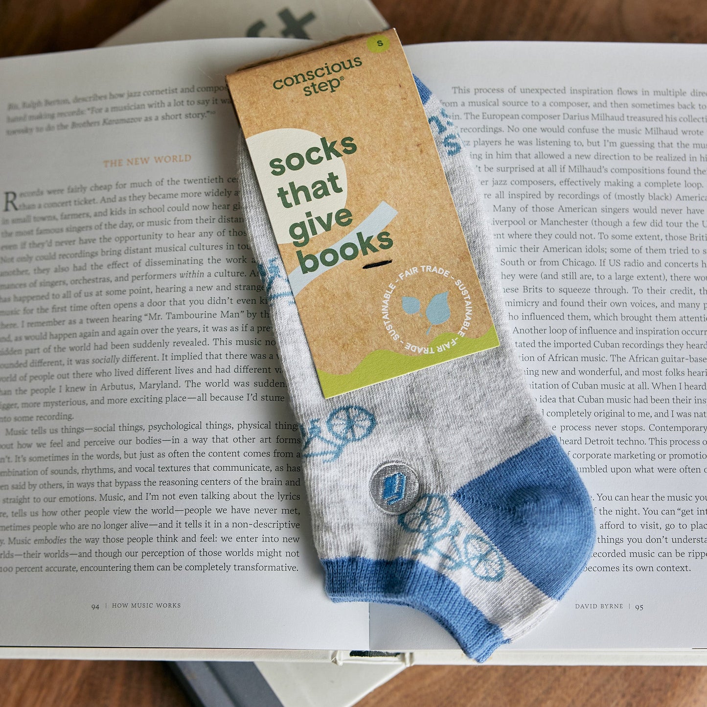 Adult Socks that Give Books