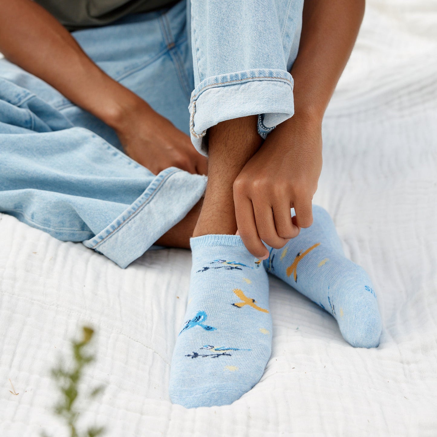 Adult Socks that Protect Songbirds