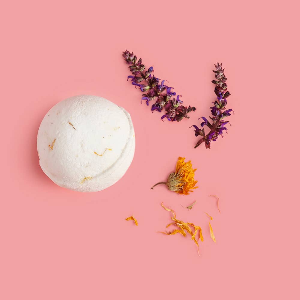 Remedy Bath Bomb – Lavender, Chamomile & Calendula Relaxation