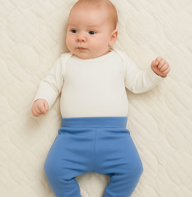 Organic Colorblock Baby Gift Set - Periwinkle