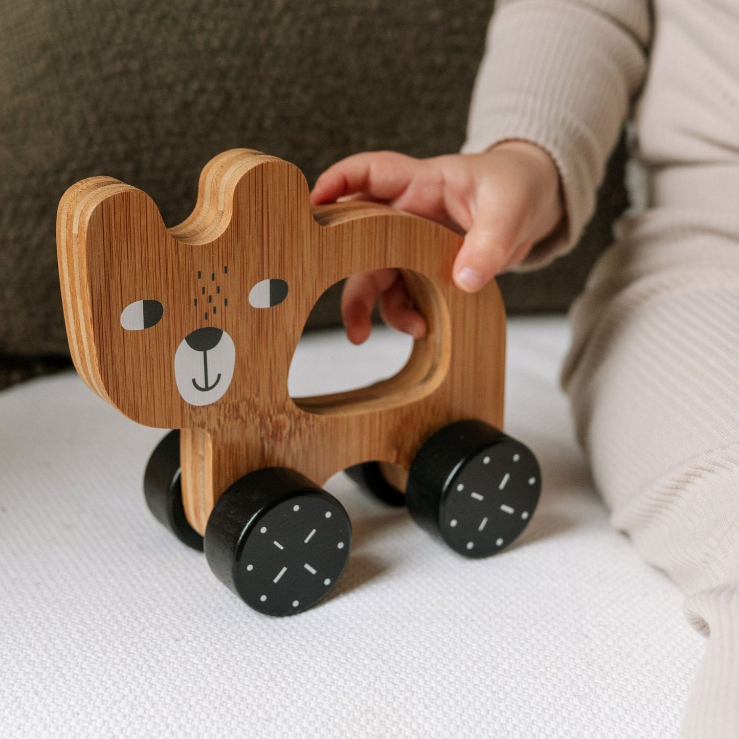 Wood Bear Push Toy