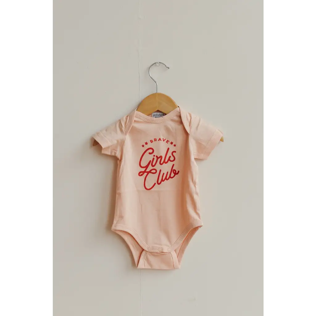 Organic Baby Girl Pink Bodysuit - Brave Girls Club