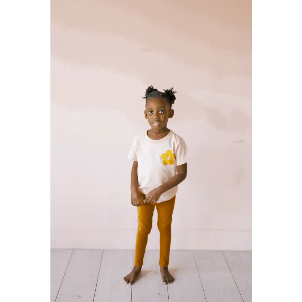 Organic Toddler & Kids Leggings - Cathay Spice