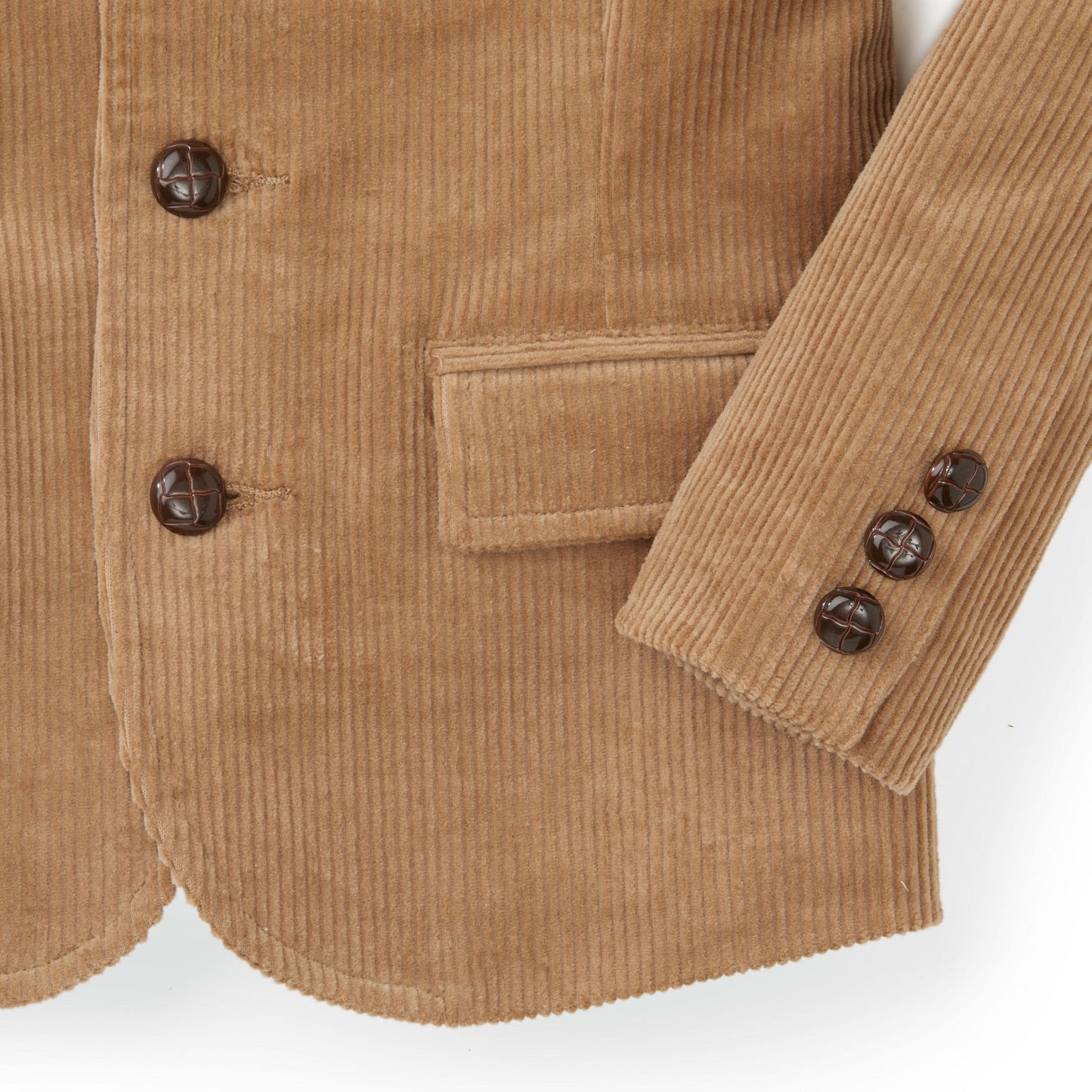Corduroy Toddler & Kid Boy Blazer with Elbow Patches - Brown