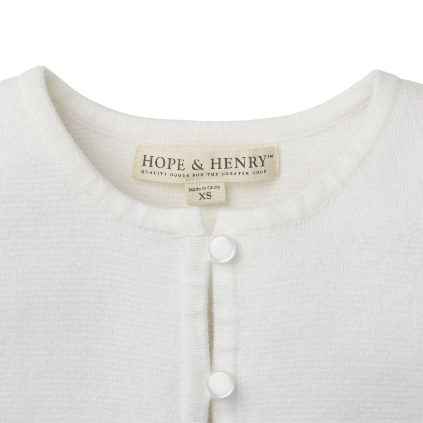 Organic Baby Girl Cropped Curved Hem Cardigan - White