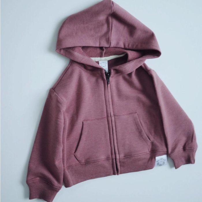 Baby / Toddler Zip Up Hoodie - Rose