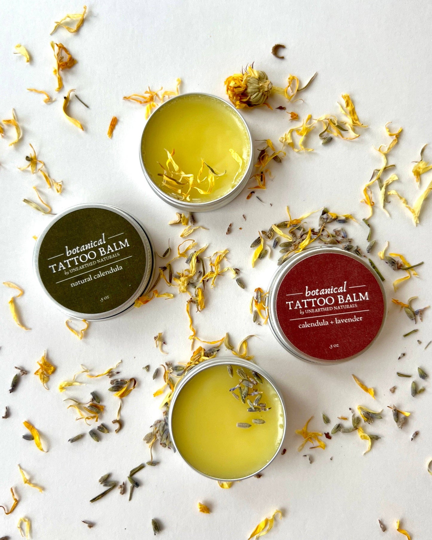 Botanical Tattoo Balm - Calendula Salve: Calendula + Lavender