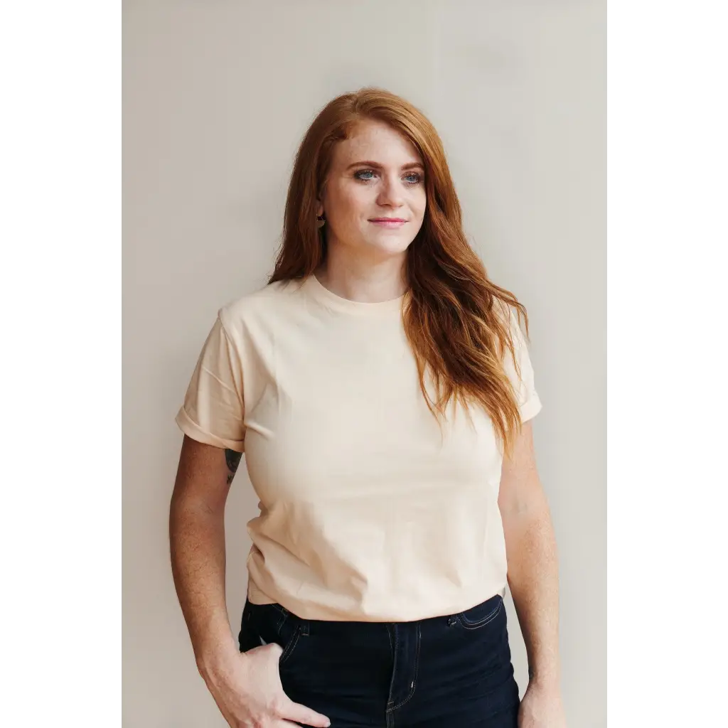 Organic Women's Everyday Organic Cotton Tee - Peach