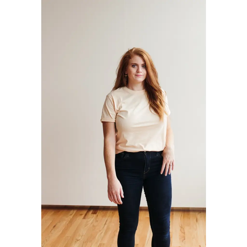 Organic Women's Everyday Organic Cotton Tee - Peach