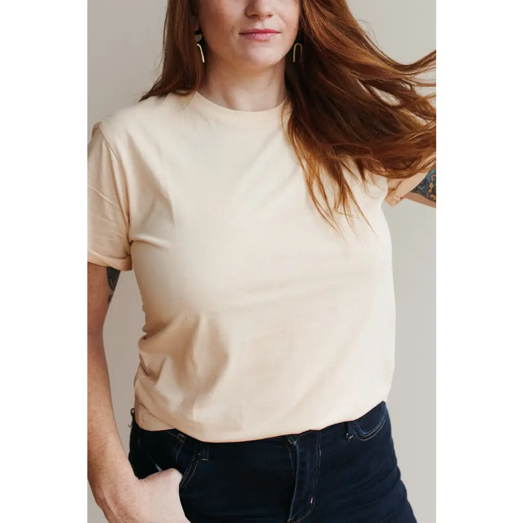 Organic Women's Everyday Organic Cotton Tee - Peach