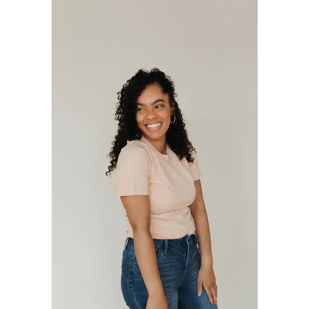 Organic Women's Basic T-Shirt - Peach