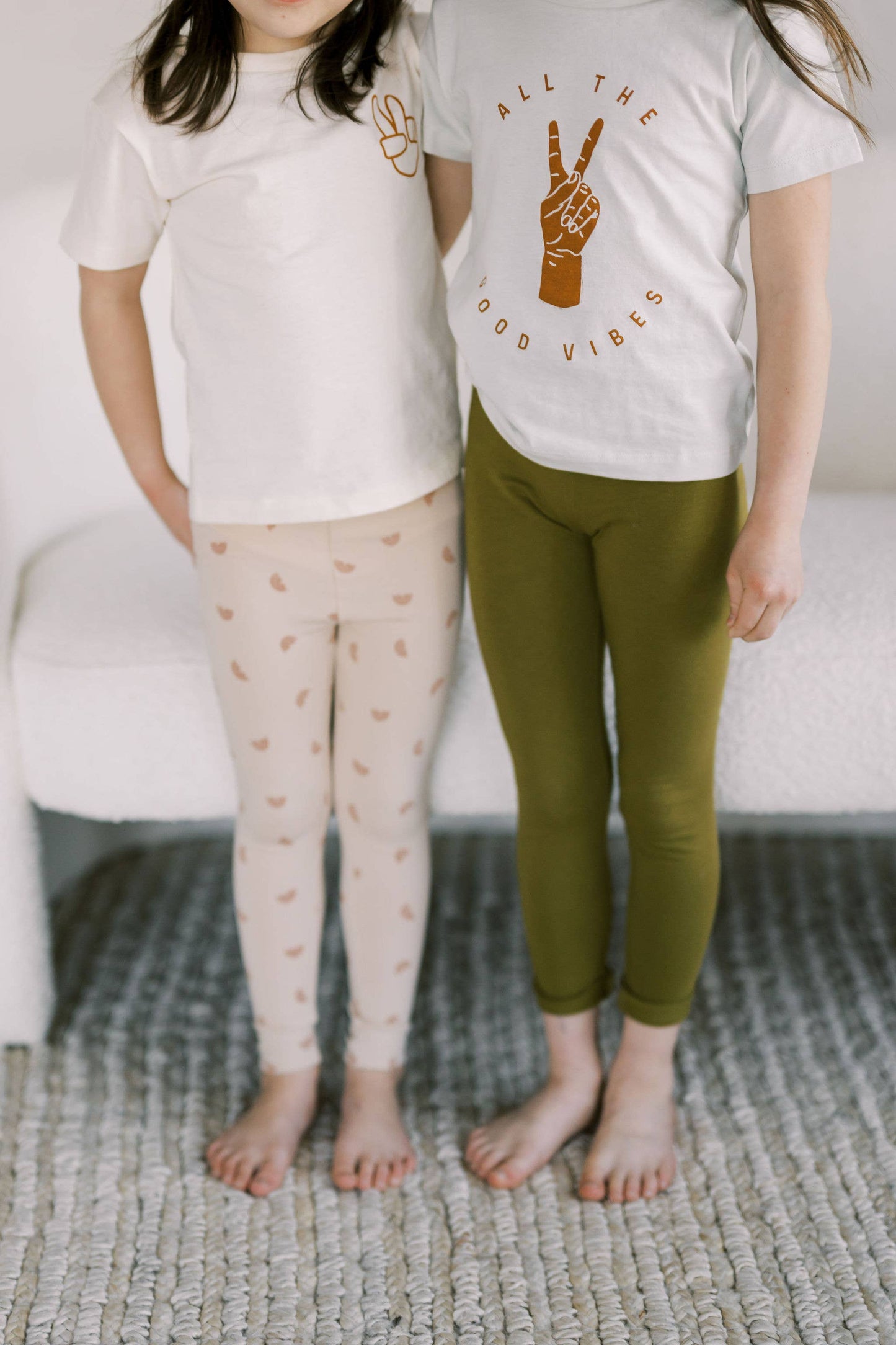 Organic Green Leggings for Toddler & Kids