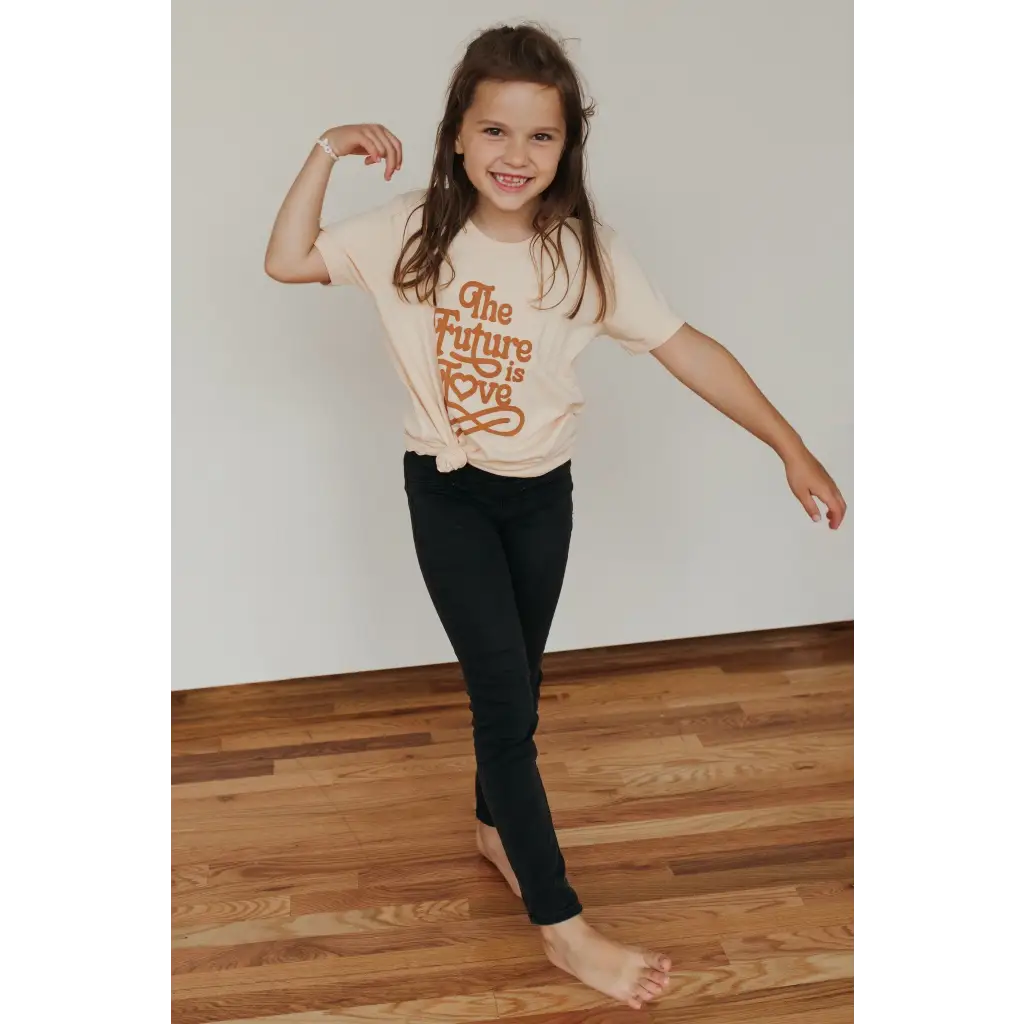 Organic Toddler & Kids Graphic T-Shirt - The Future is Love