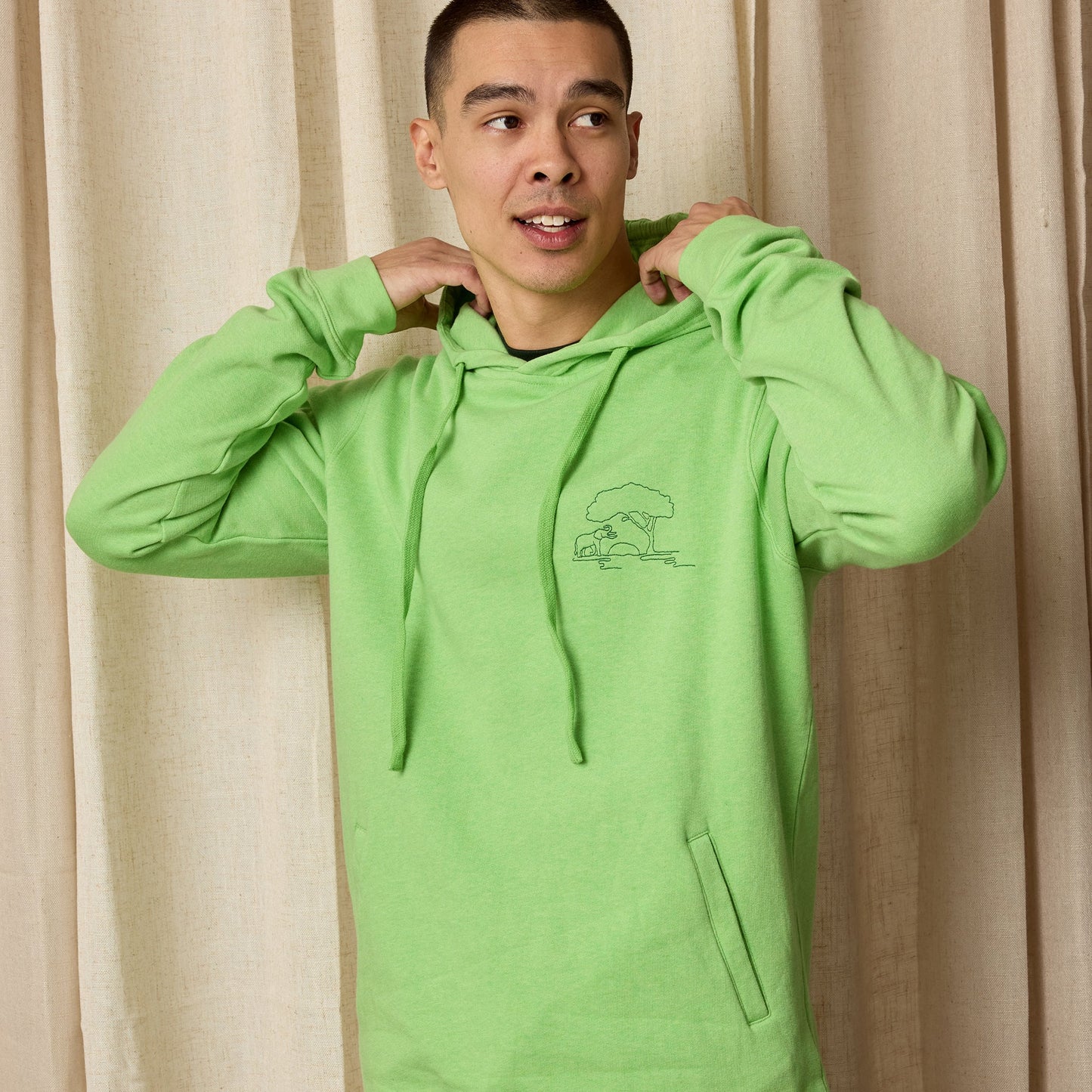 Protect Elephants Adults Hooded Sweatshirt