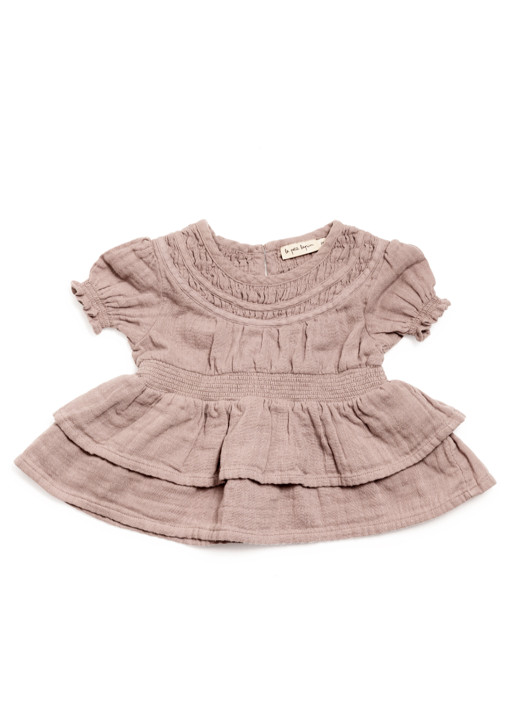 Willow Organic Muslin Layered Top - Raspberry Cream