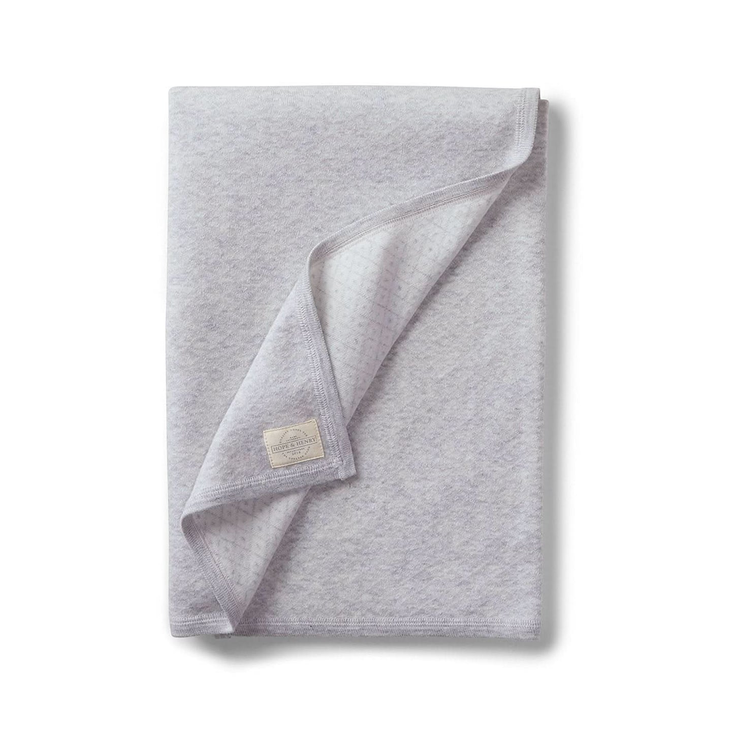 Organic Baby Raglan Knit Romper & Jacquard Blanket Gift Set