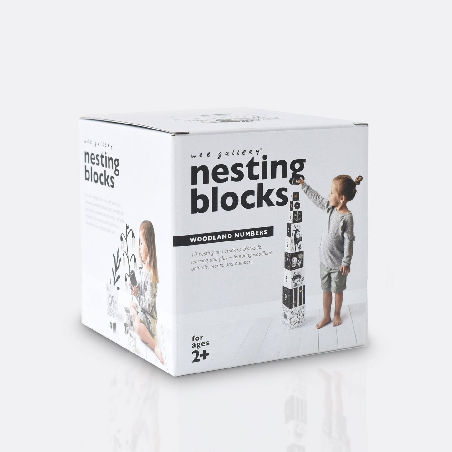 Set of 10 Nesting Blocks - Woodland Numbers
