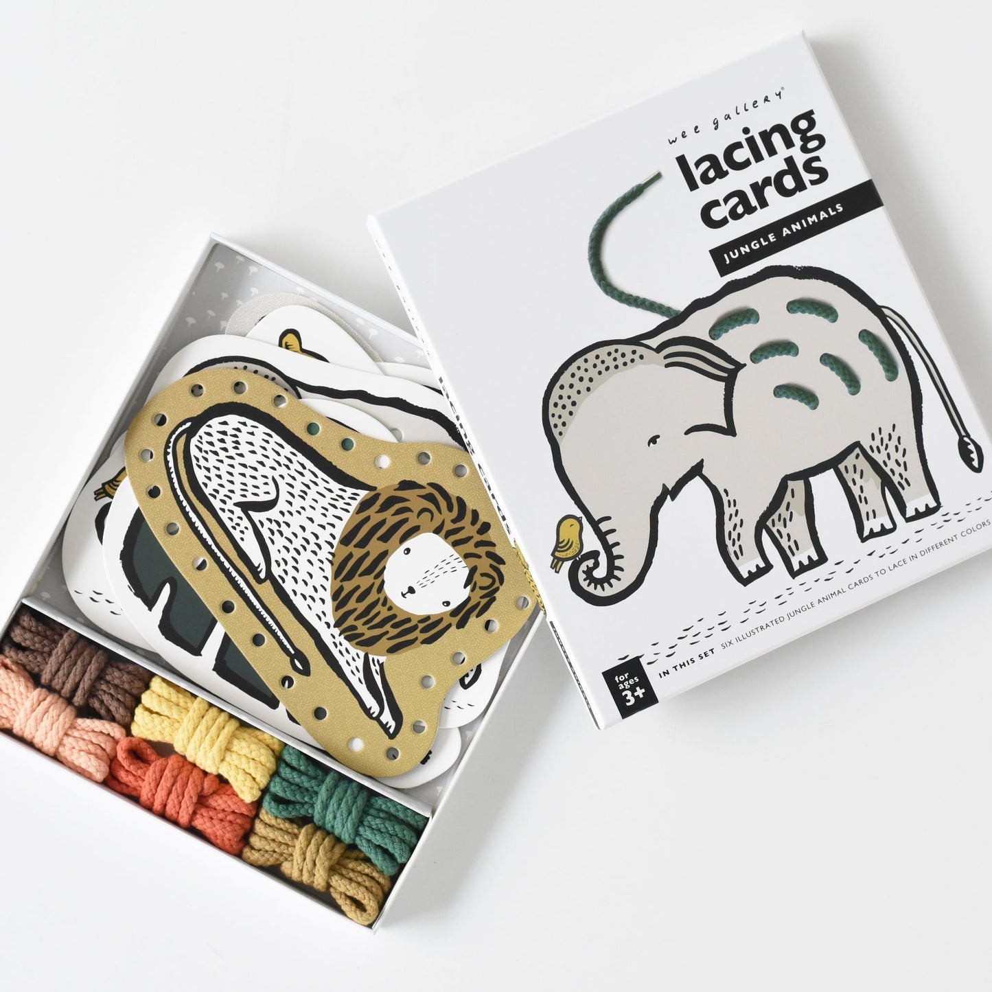 Toddler Lacing Cards - Jungle Animals