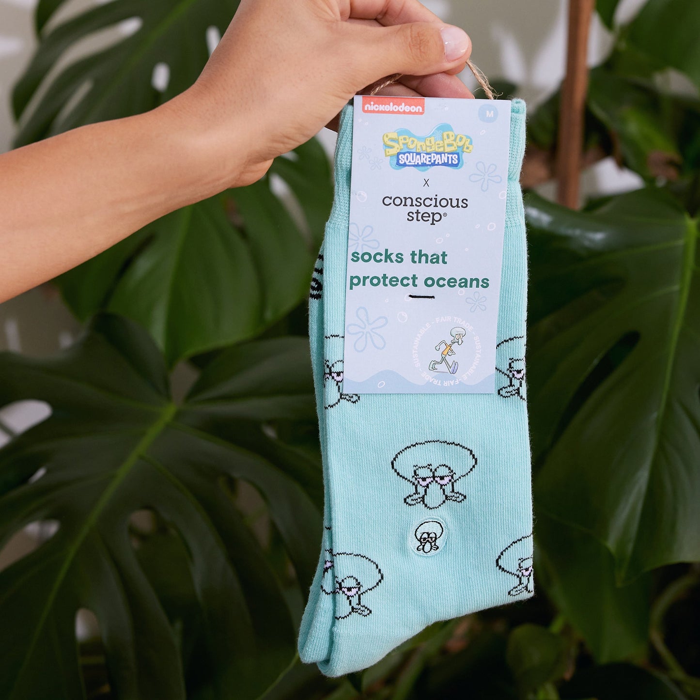 Adult Squidward Socks that Protect Oceans