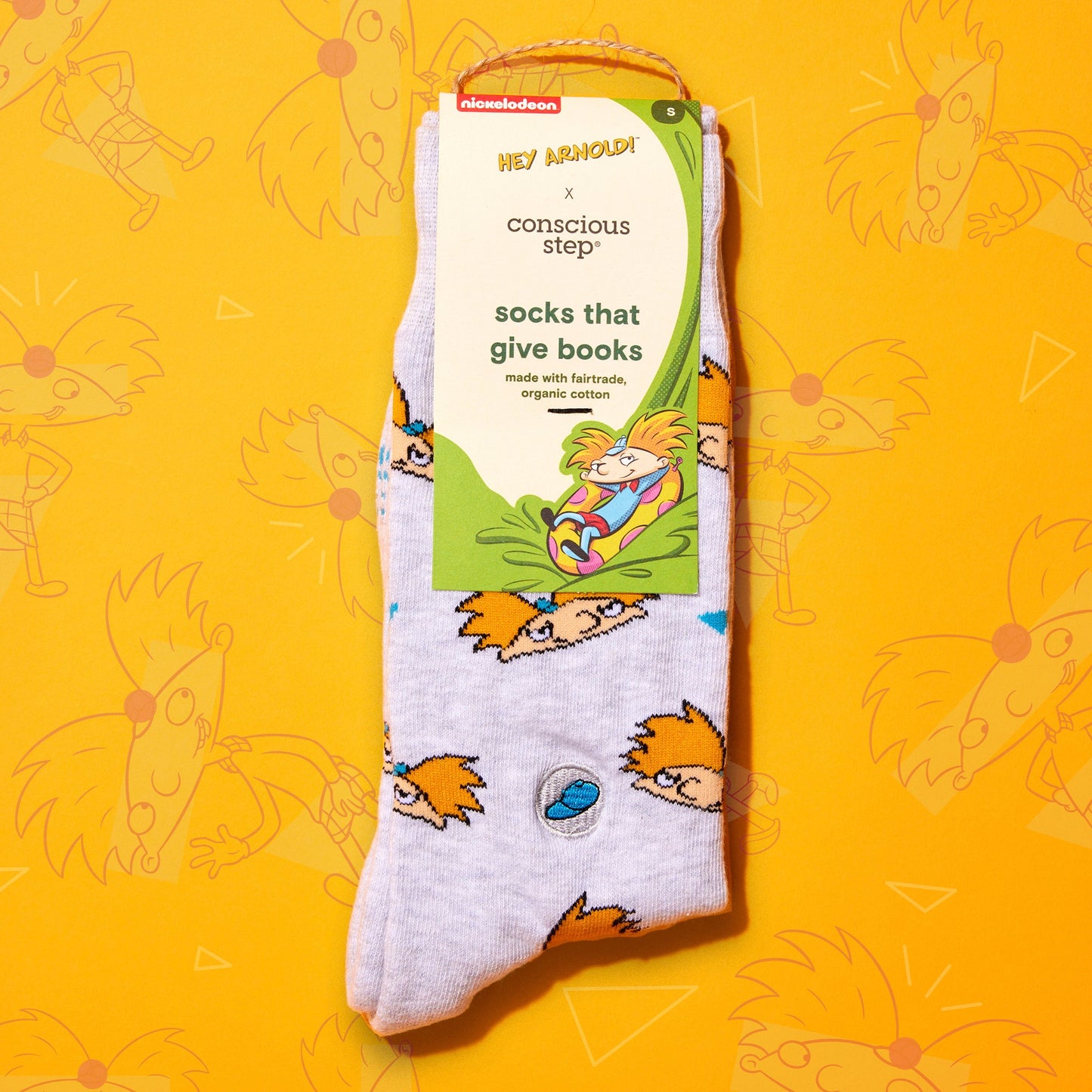 Hey Arnold Adult Socks that Give Books