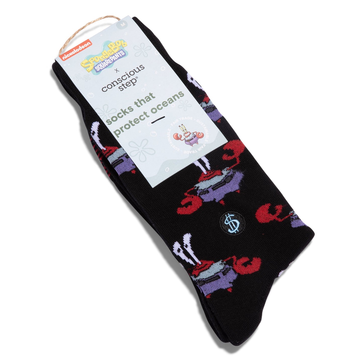 Adult Mr. Krabs Socks that Protect Oceans