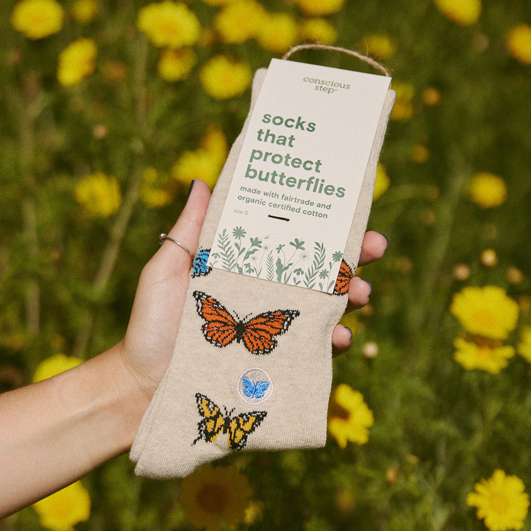 Adult Socks that Protect Butterflies
