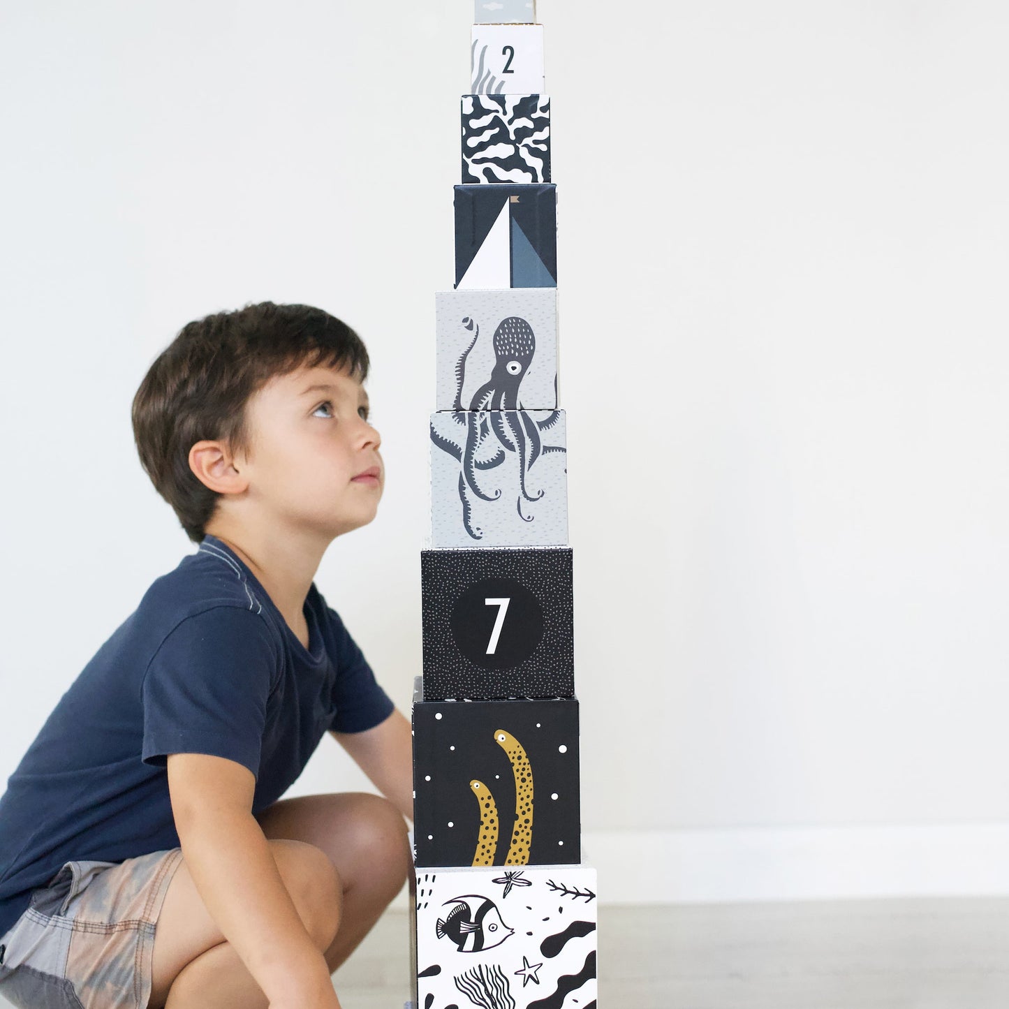 Set of 10 Nesting Blocks - Ocean Animals