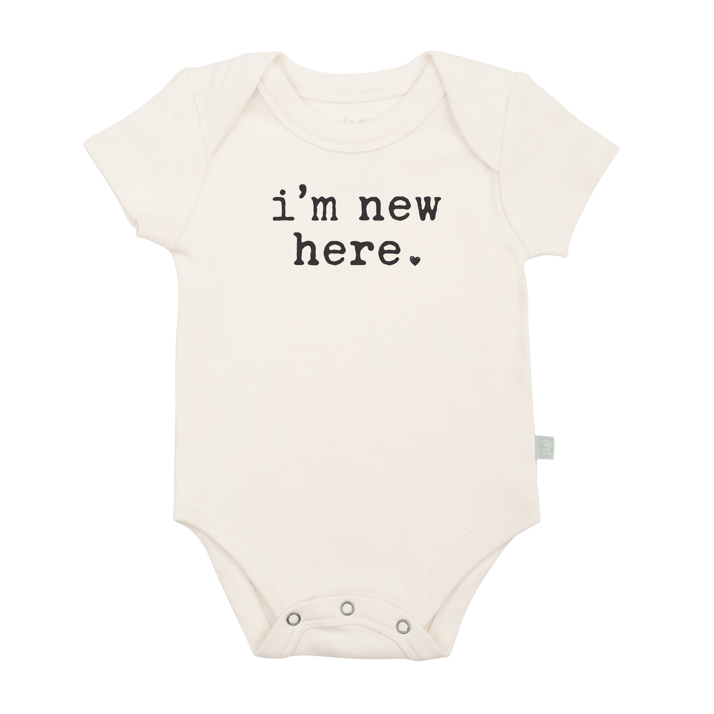 Organic Baby Graphic Bodysuit - I'm New Here