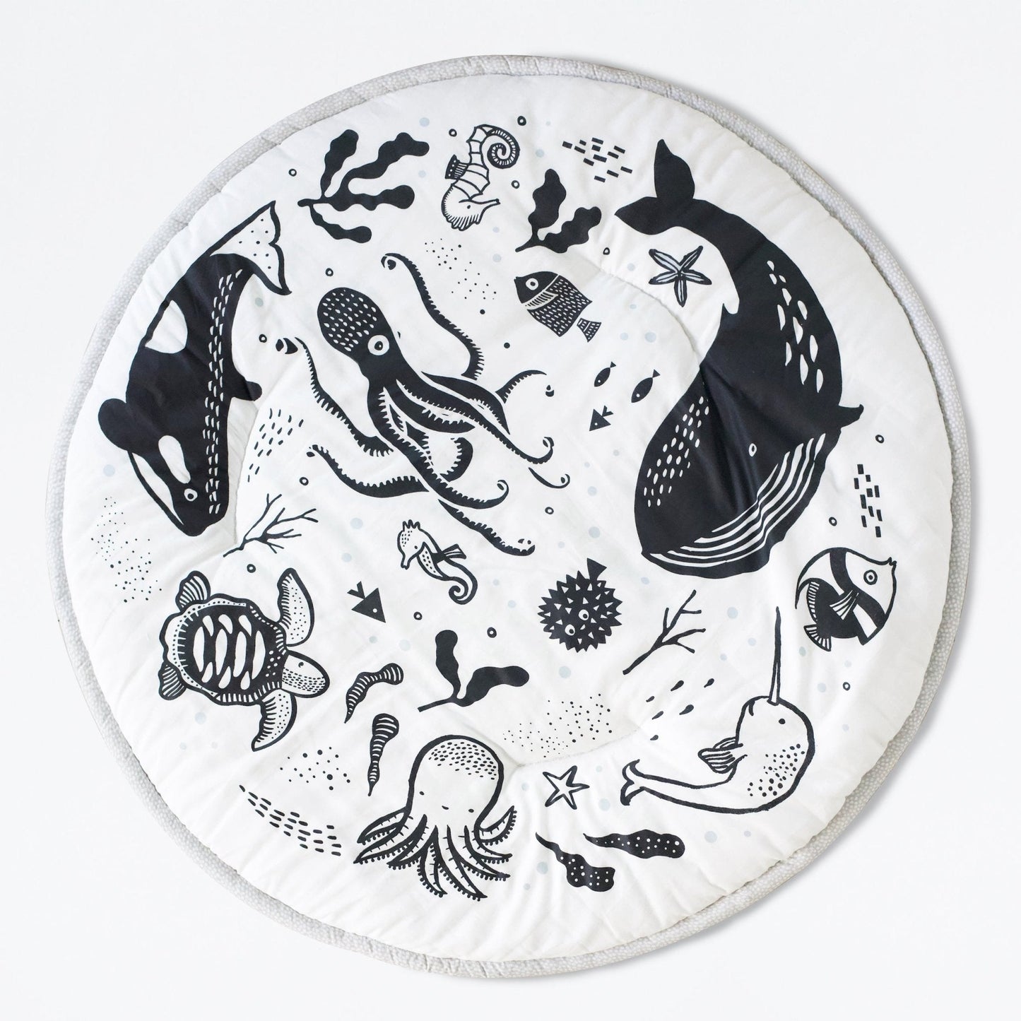 Organic Baby Large Reversible Ocean Playmat