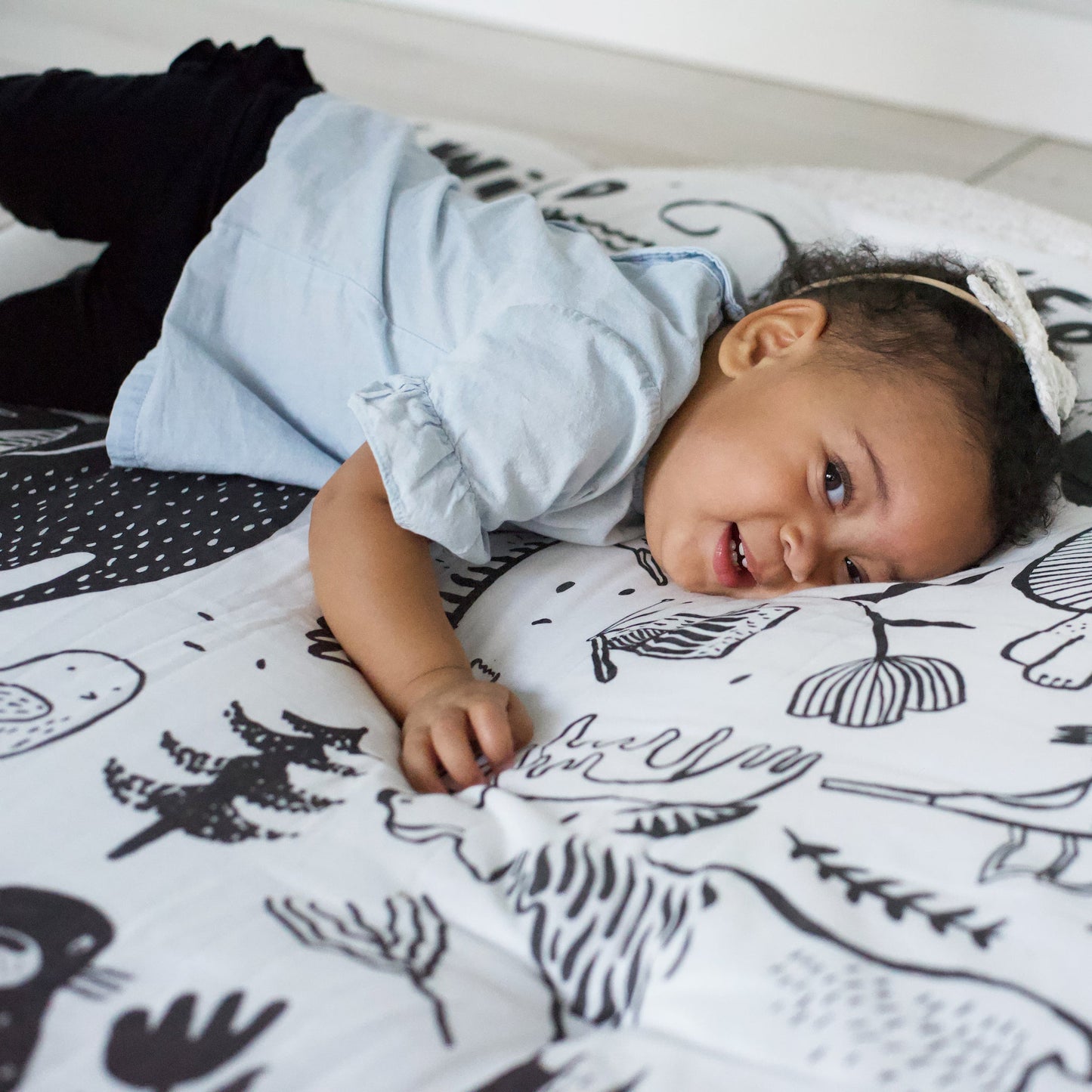Organic Baby Large Wildlife Reversible Playmat