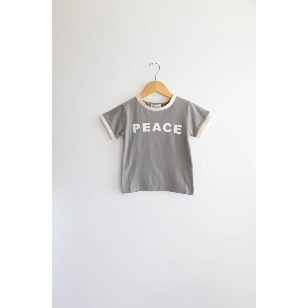 Organic Kids Peace Ringer T-Shirt