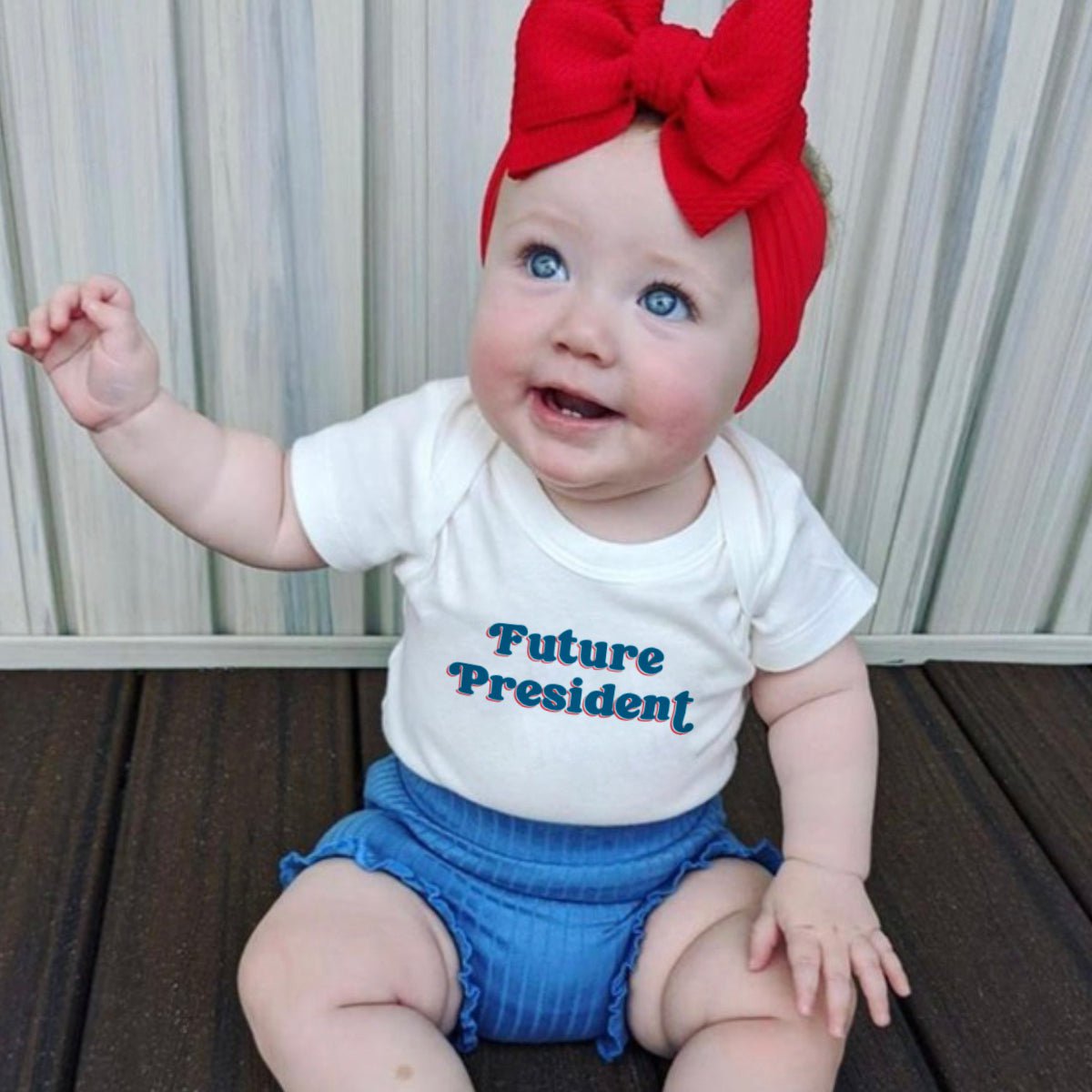 Organic Baby Graphic Bodysuit - Future President