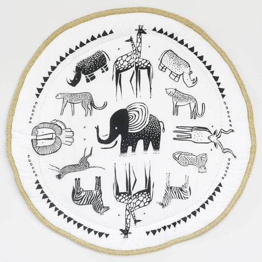 Organic Baby Large Reversible Safari Playmat