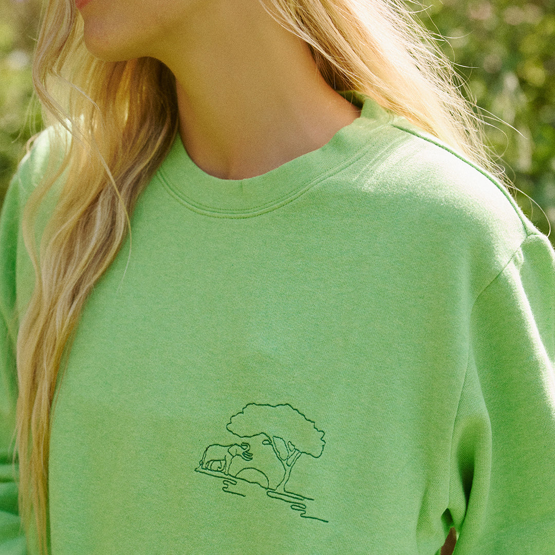 Protect Elephants Adults Crew Sweatshirt