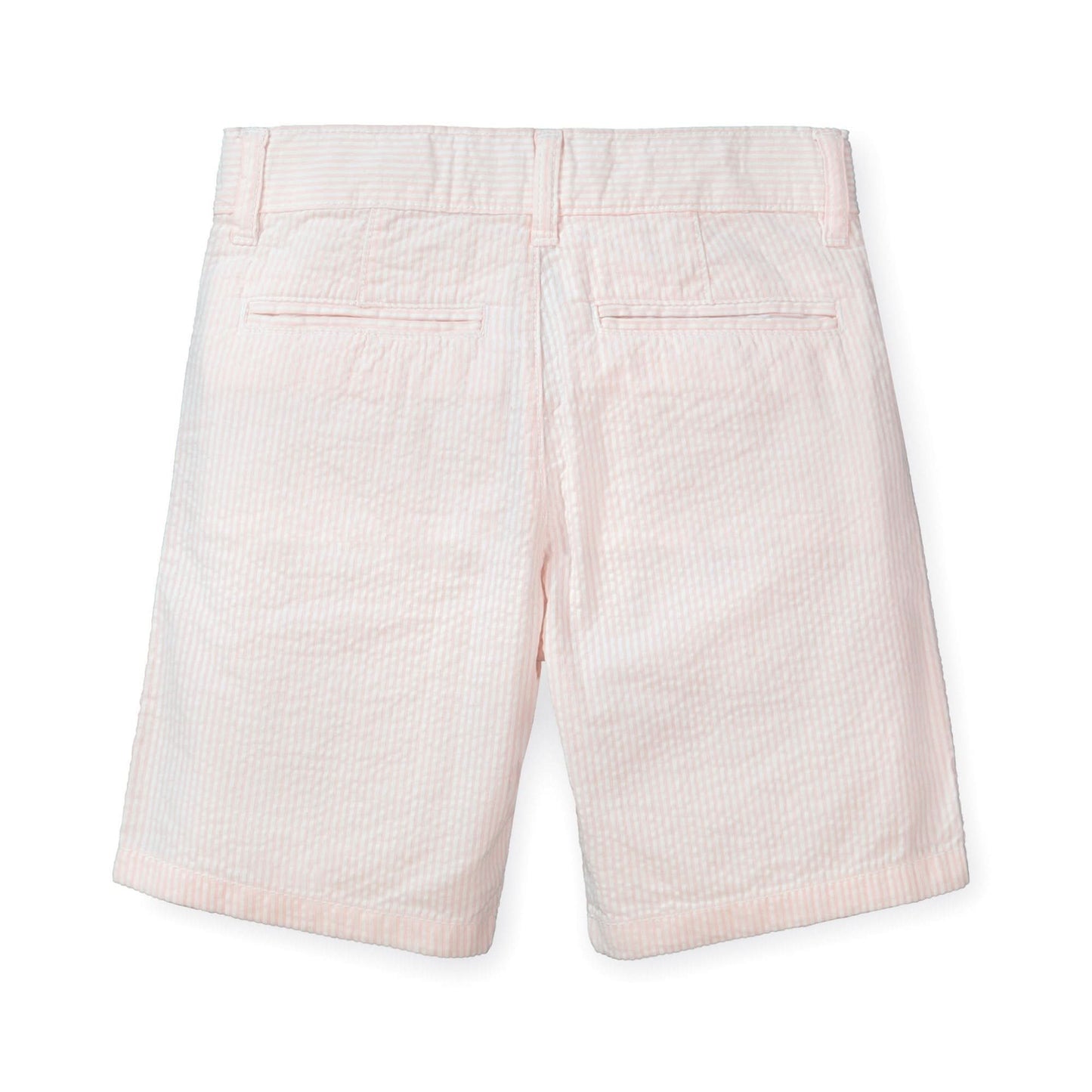 Baby Boy Organic Seersucker Short Pink