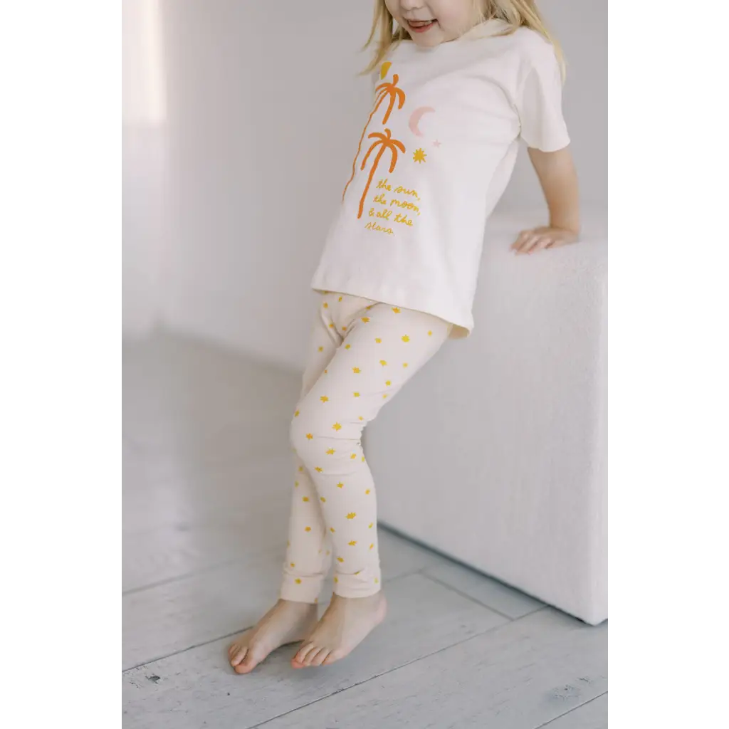 Organic Toddler & Kid Leggings - Shine Bright Star