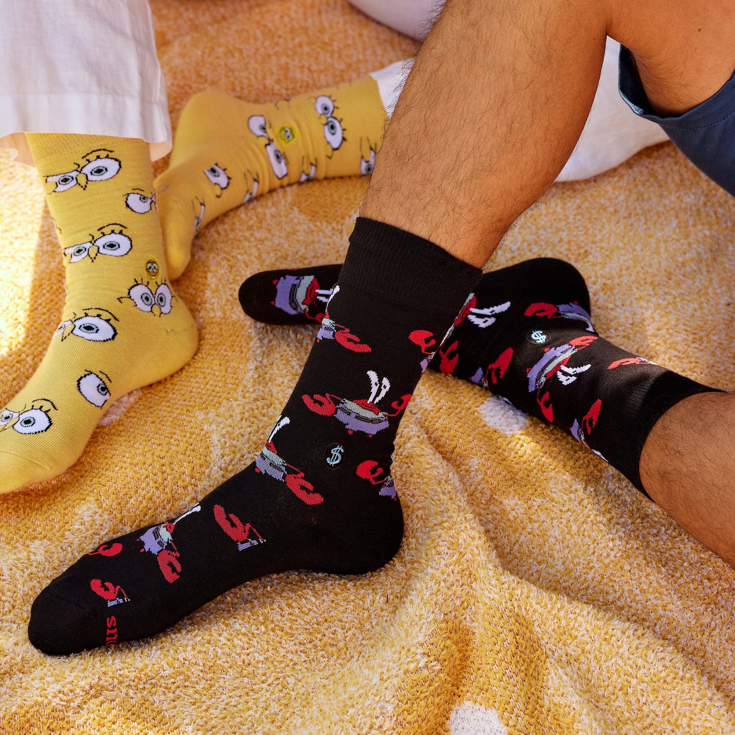 Adult Mr. Krabs Socks that Protect Oceans