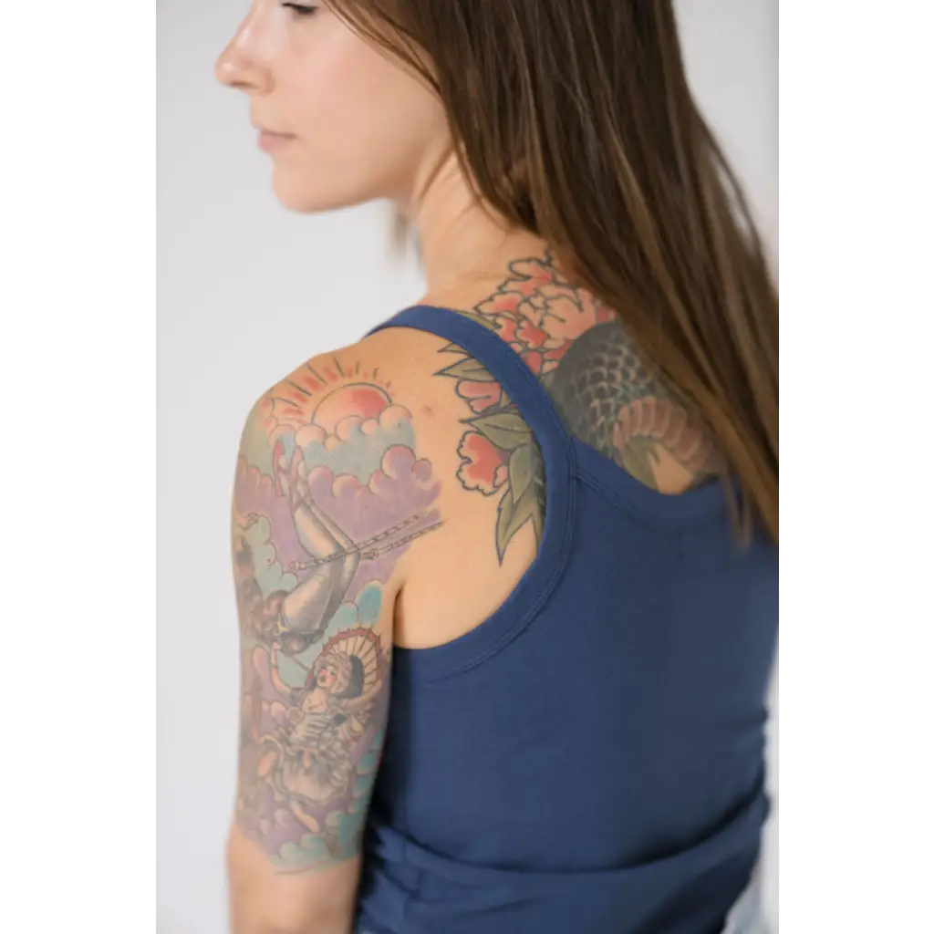 Organic Women's Tank Top - Navy