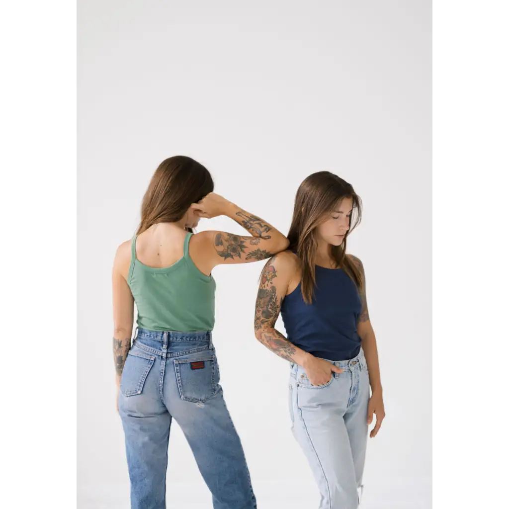 Organic Women's Tank Top - Navy