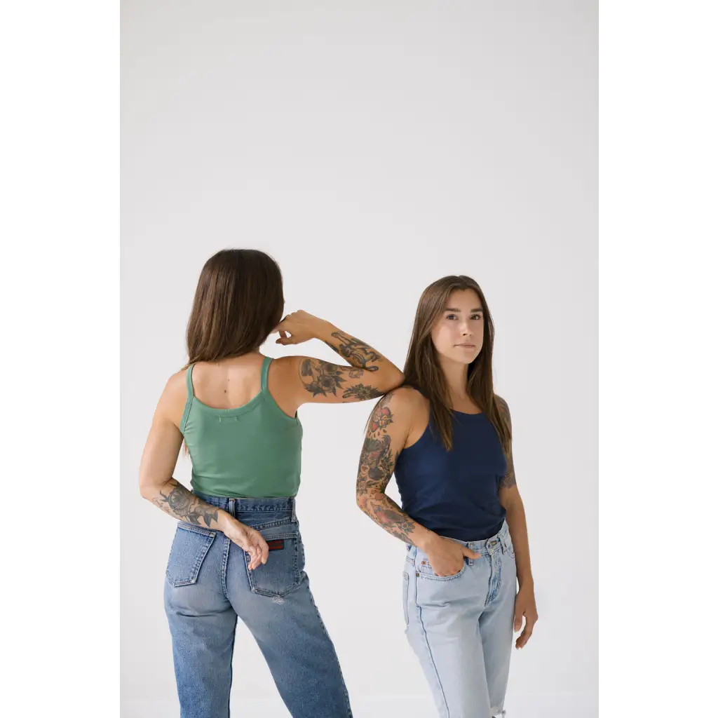 Organic Women's Tank Top - Navy