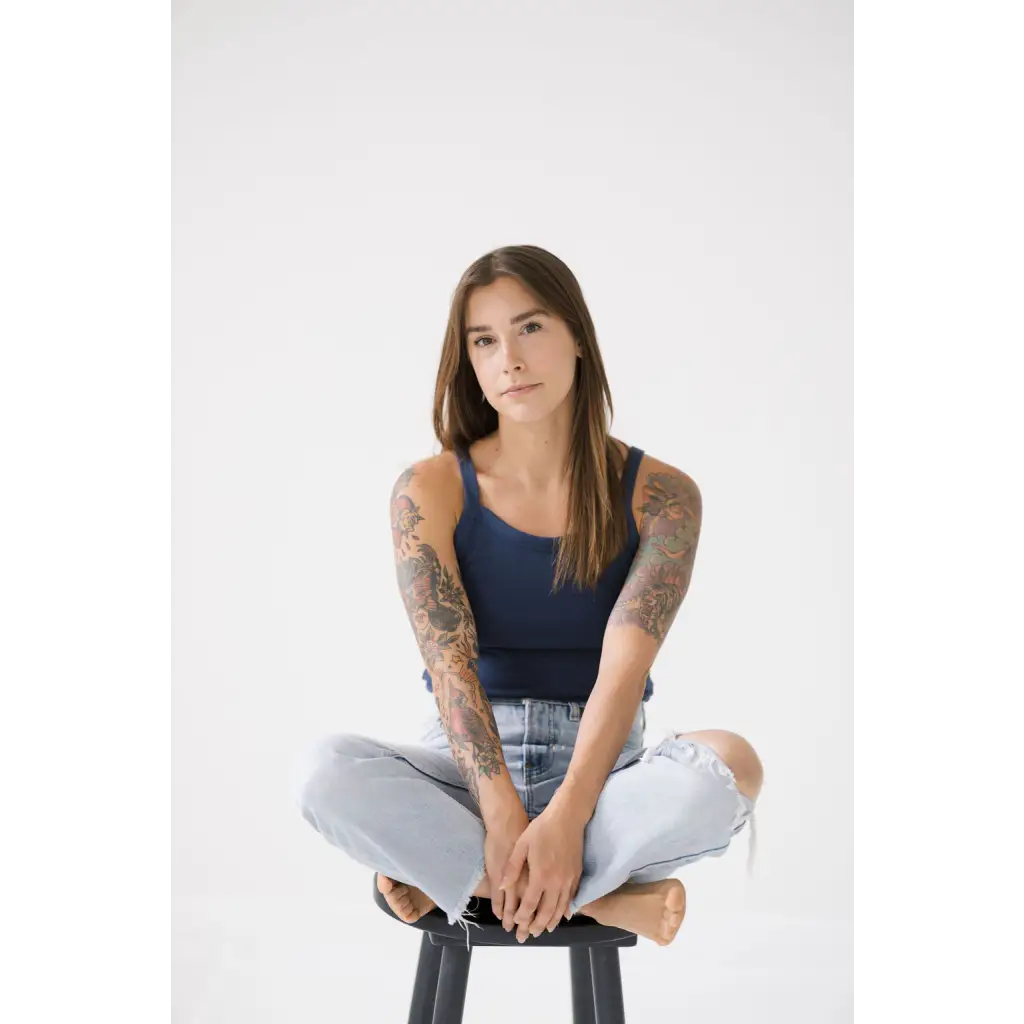 Organic Women's Tank Top - Navy