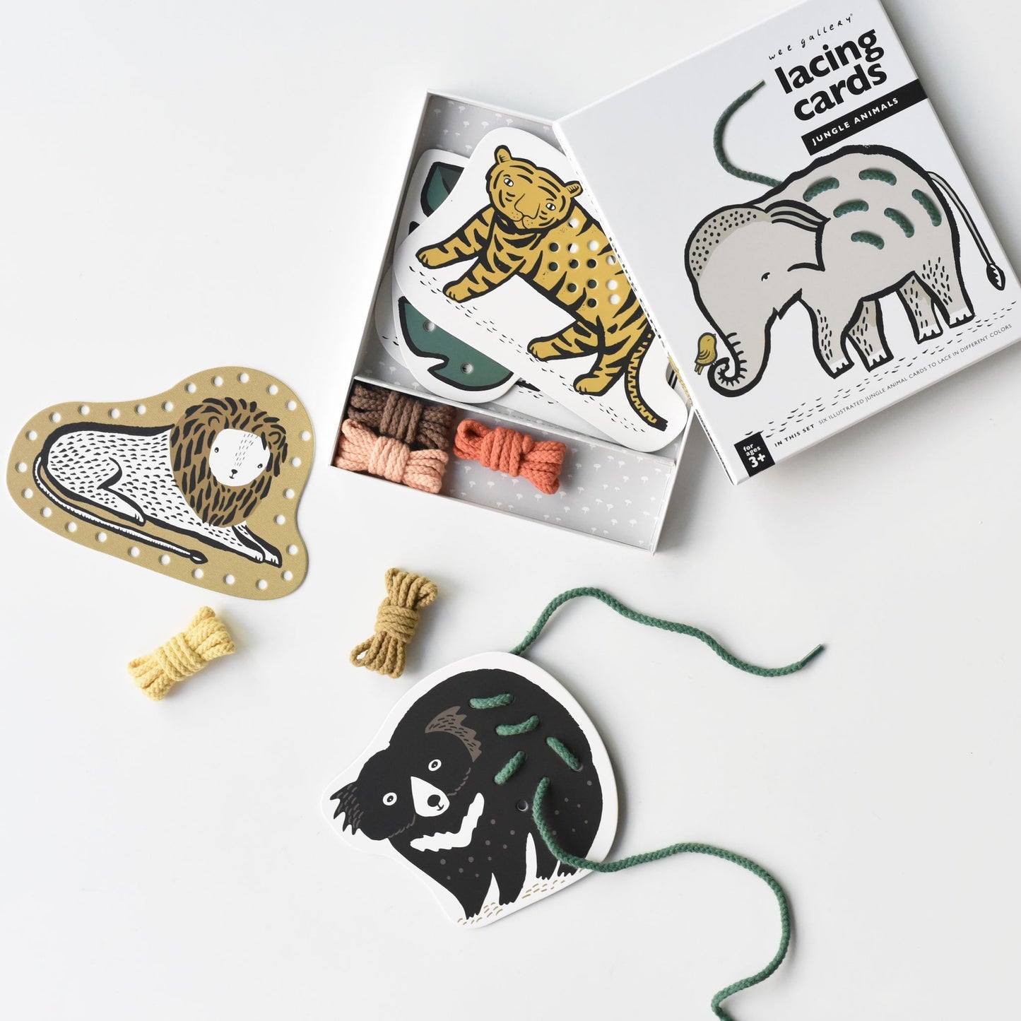 Toddler Lacing Cards - Jungle Animals