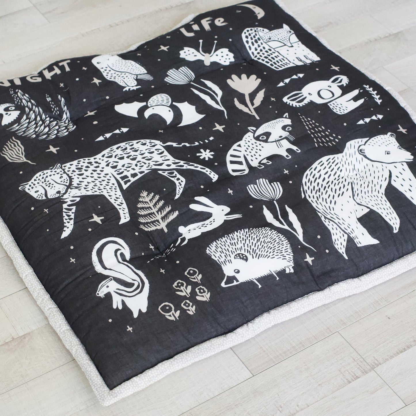 Organic Baby Large Wildlife Reversible Playmat