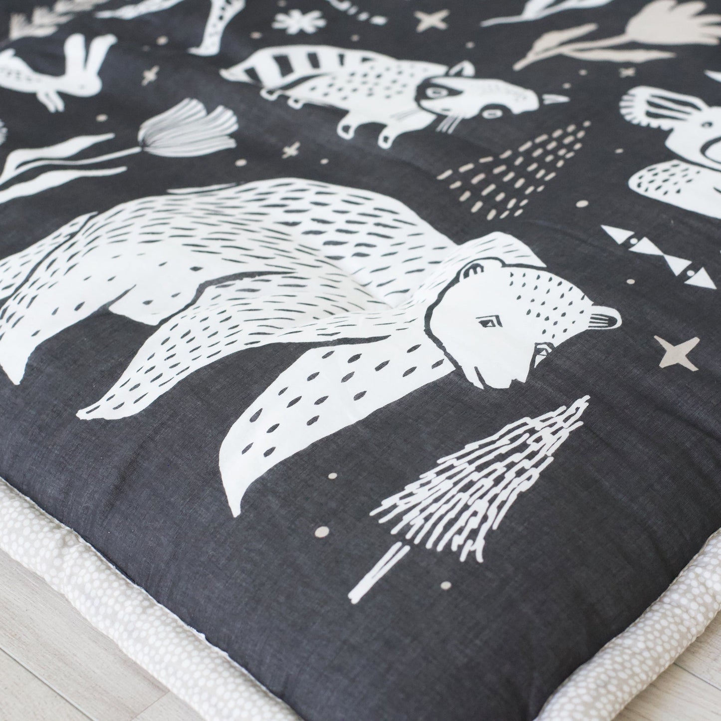 Organic Baby Large Wildlife Reversible Playmat