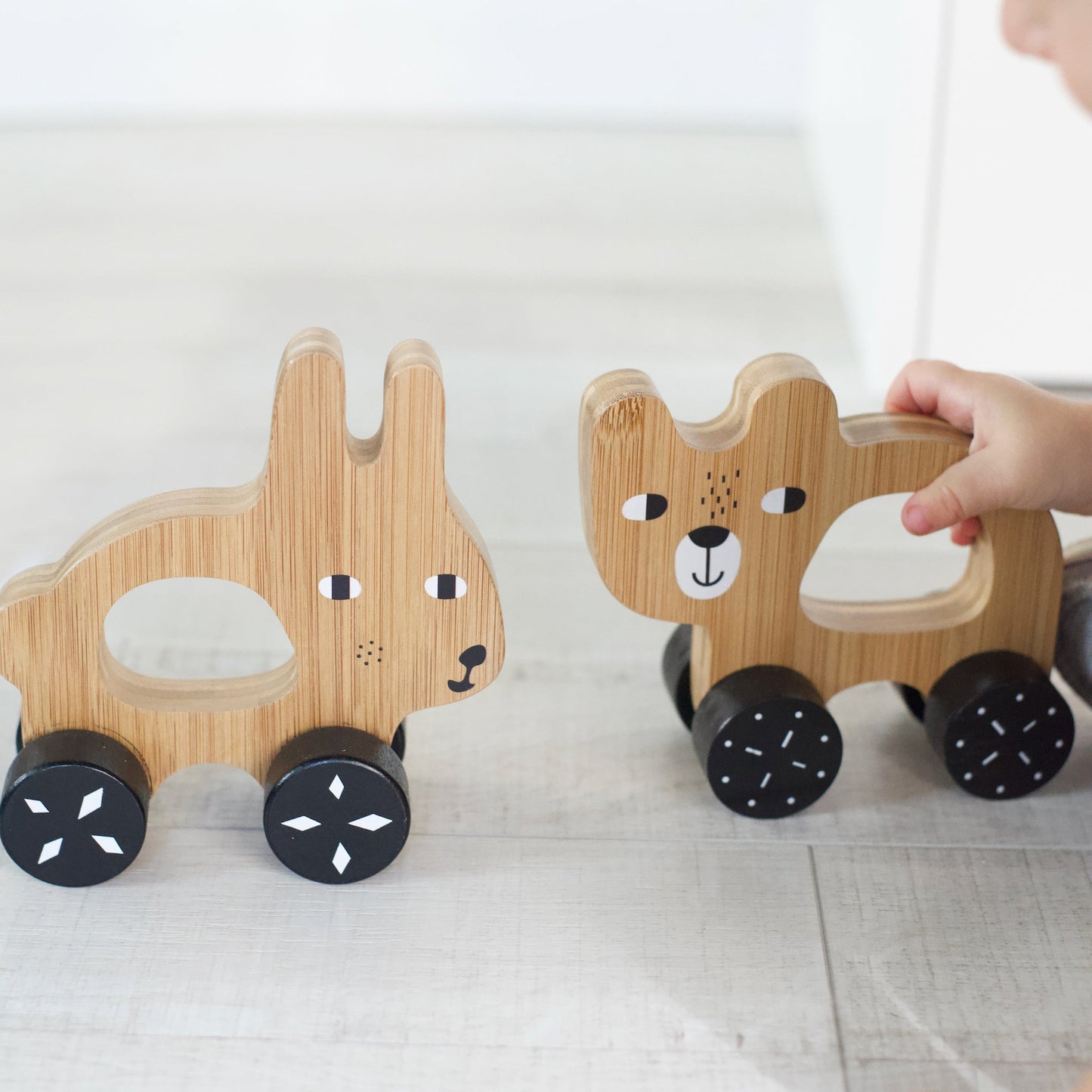 Wood Bear Push Toy