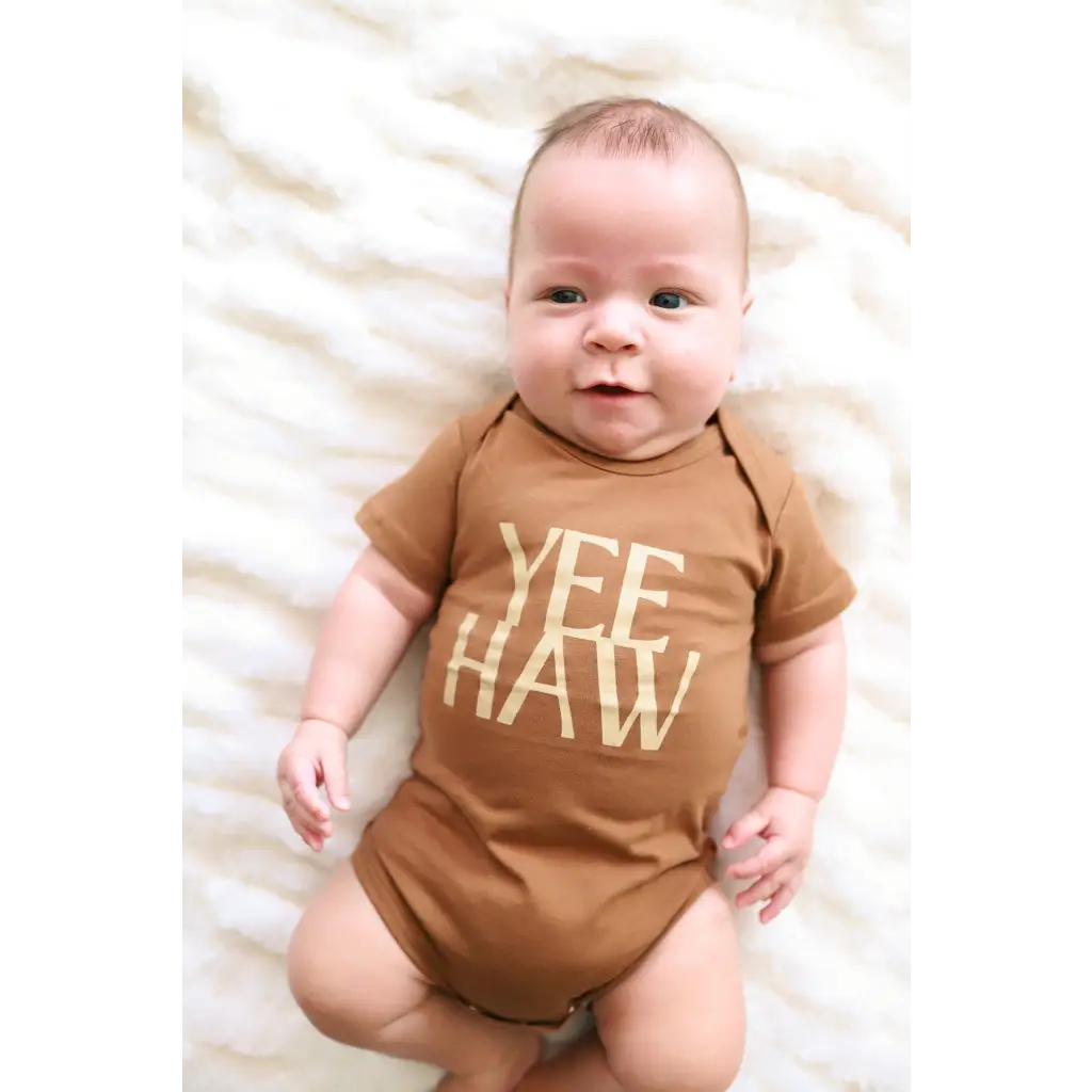 Organic Baby Bodysuit - Yee Haw