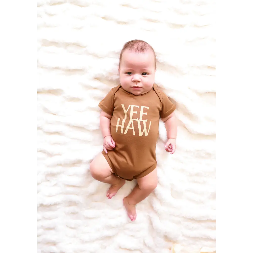 Organic Baby Bodysuit - Yee Haw